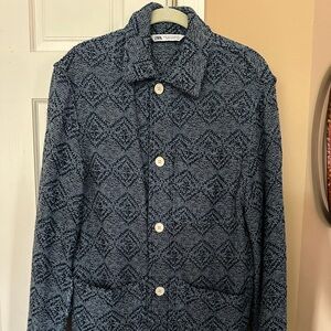 Zara Blue Knit coat